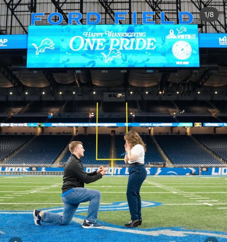 CONGRATULATIONS: Dan Campbell’s Son Cody Gets Engaged at Ford Field…