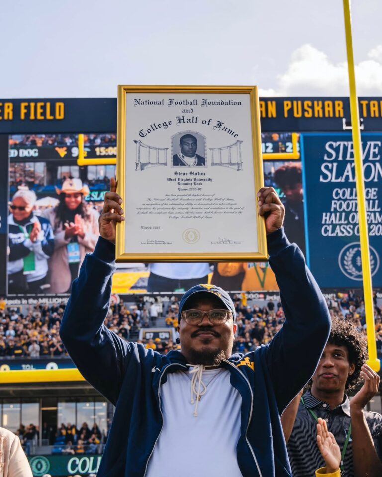 Steve Slaton will be officially inducted into the NFF College Football Hall of Fame…