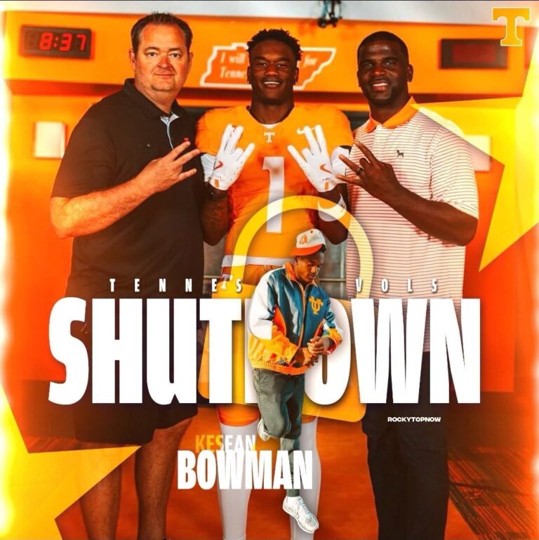 BREAKING: Top-100 Recruit Kesean Bowman Shuts Down Recruitment, Locks In With Tennessee Football…