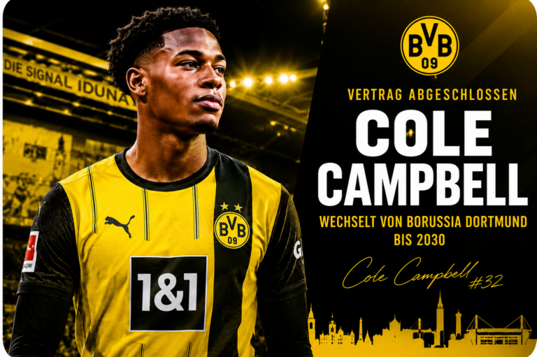 Perfekt: Elversberg verpflichtet den amerikanischen Flügelspieler Cole Campbell von Borussia Dortmund