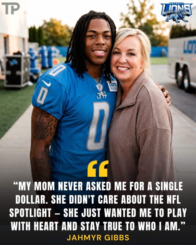 Jahmyr Gibbs Gets Emotional: “My Mom Never Asked Me for a Dollar”…