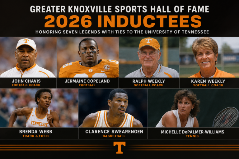 Seven Tennessee Legends Honored with Greater Knoxville Sports Hall of Fame Induction