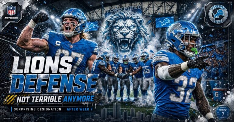 Lions Defense Turns Heads With Surprising Performance in Week 7 Win Over Packers
