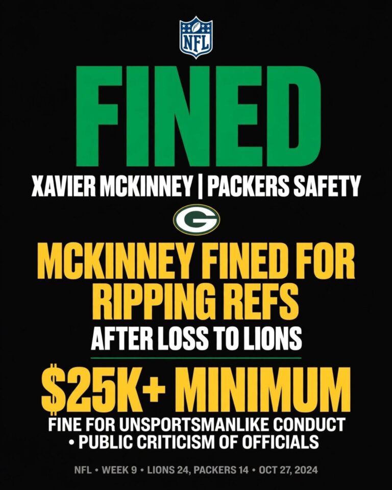 Packers’ Xavier McKinney Reveals NFL Fined Him for Ripping Refs After Loss to Lions