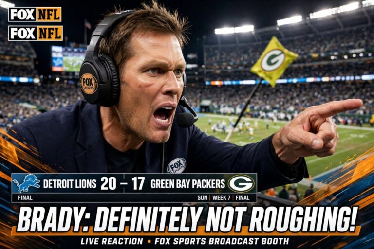 Tom Brady Slams Roughing Call in Lions Win Over Packers: ‘Definitely Not Roughing the Passer’