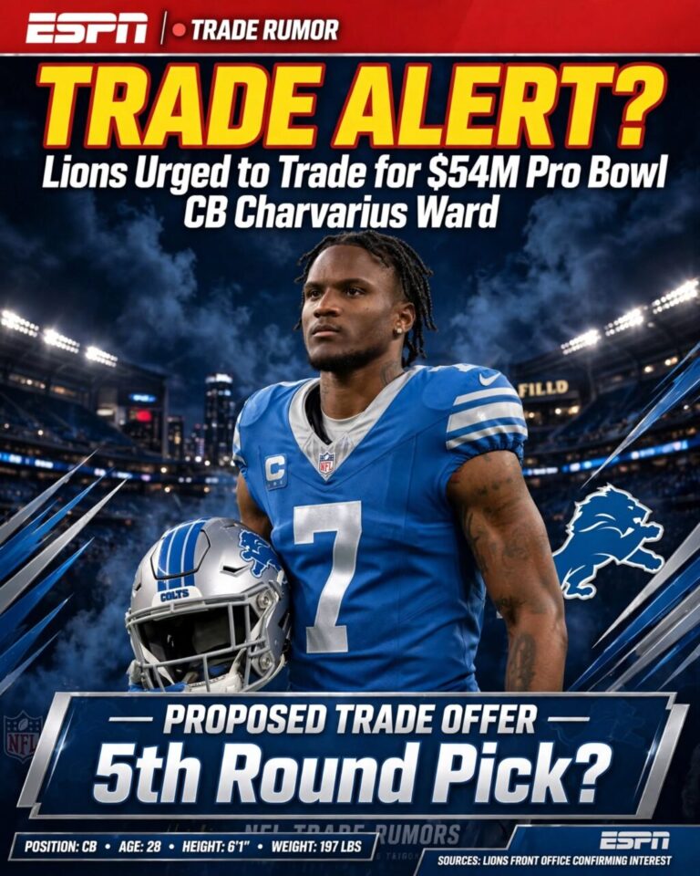Lions Urged to Trade for Colts Cornerback Charvarius Ward Before Deadline